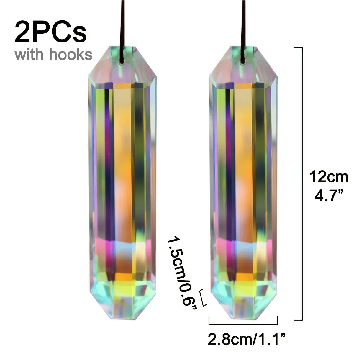 2pcs 12mm Crystal Sun Catchers Wedding Decor Home Wedding Party Decoration Ornament