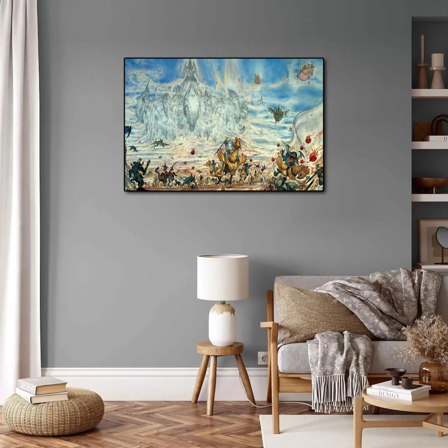 Yoshitaka Amano Final Fantasy Anime Video Game Canvas Art Poster and Wall Art Picture Print Modern Family bedroom Decor Posters