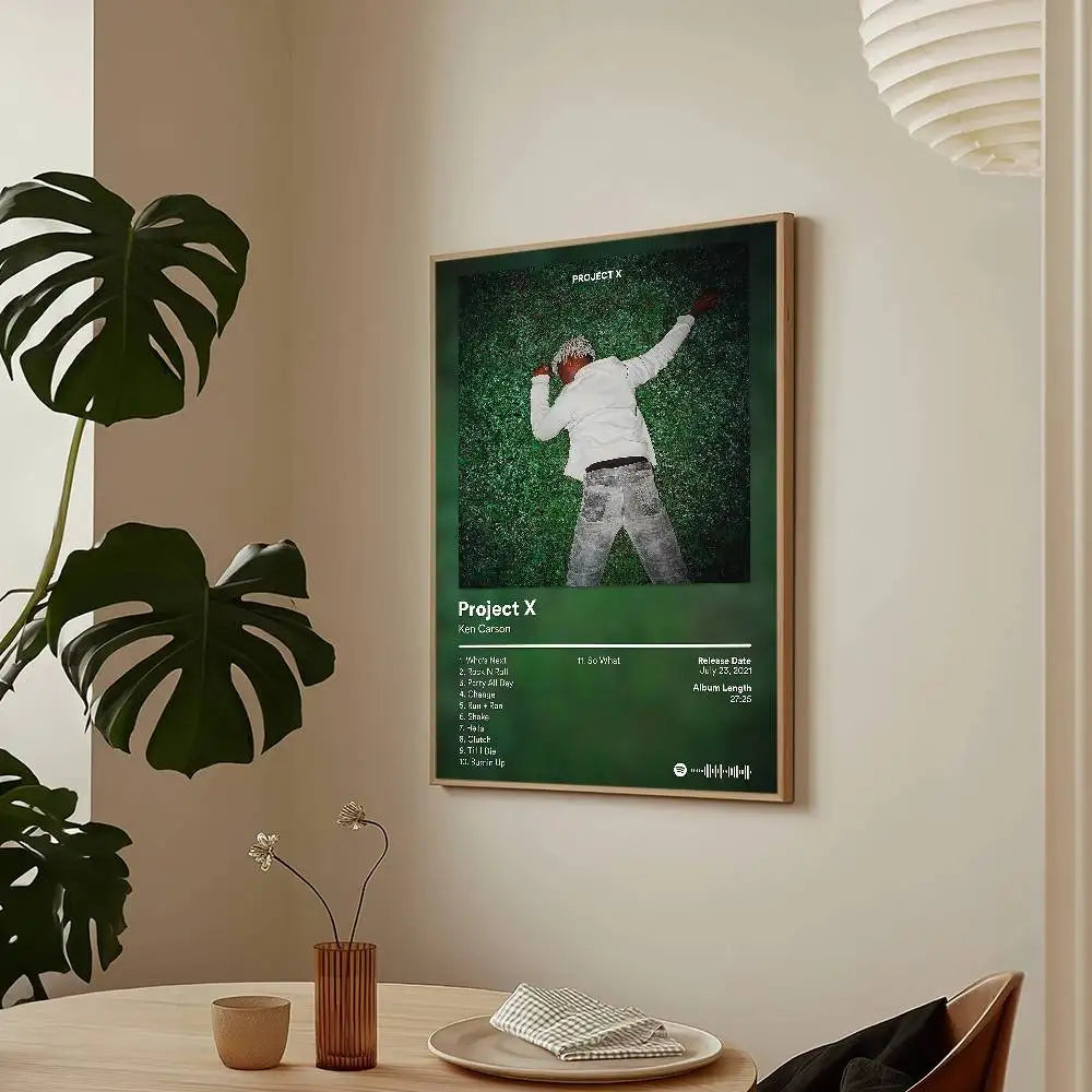Rapper Ken Carson More Chaos Poster HD Art Sticky Wall Waterproof Home Living Room Bar Decoration