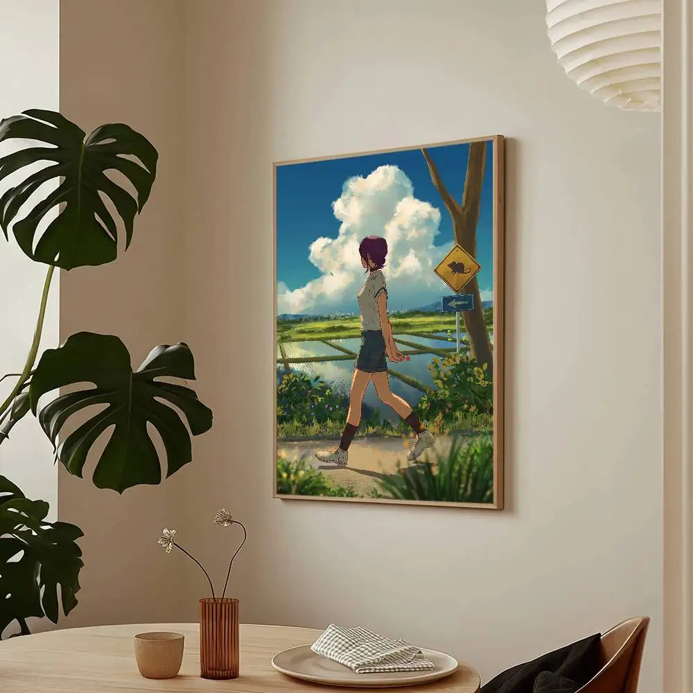 Chainsaw Man The Movie Reze Arc Poster HD Art Sticky Wall Waterproof Home Living Room Bar Decoration