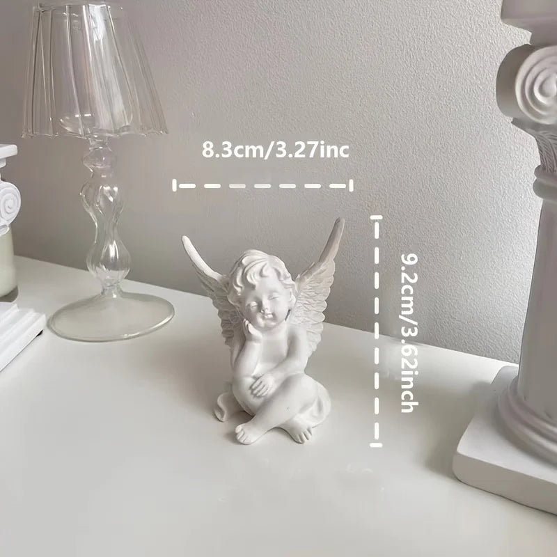 Angel Statue: Hand-cast with durable resin material. We are angel statues, pray for your interior.