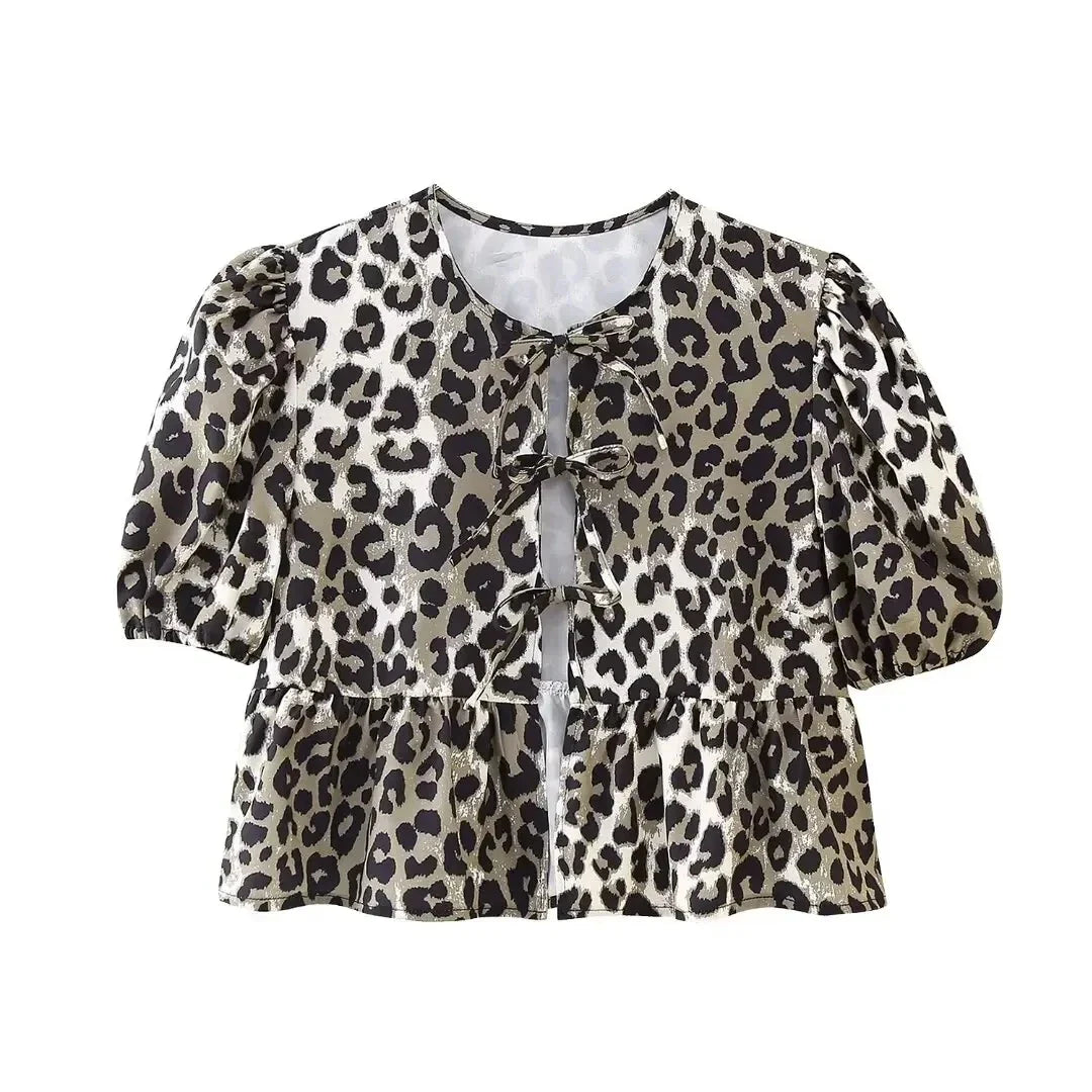 HH Fashion Solid Hollow Out Shirt Women Causal O Neck Short Sleeved Lace Up Tops Chic Female Casual Blouse Streetwear 2024