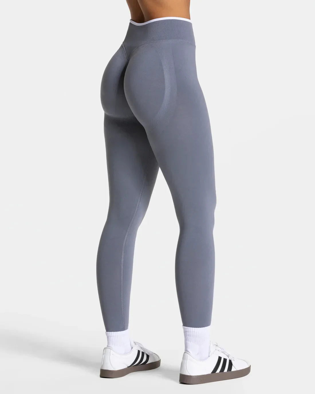 New Women's Color Blocking Yoga Leggings Seamless Knited Tights High Waist Hip Liftting Gym Workout Solid Color Sports Pants