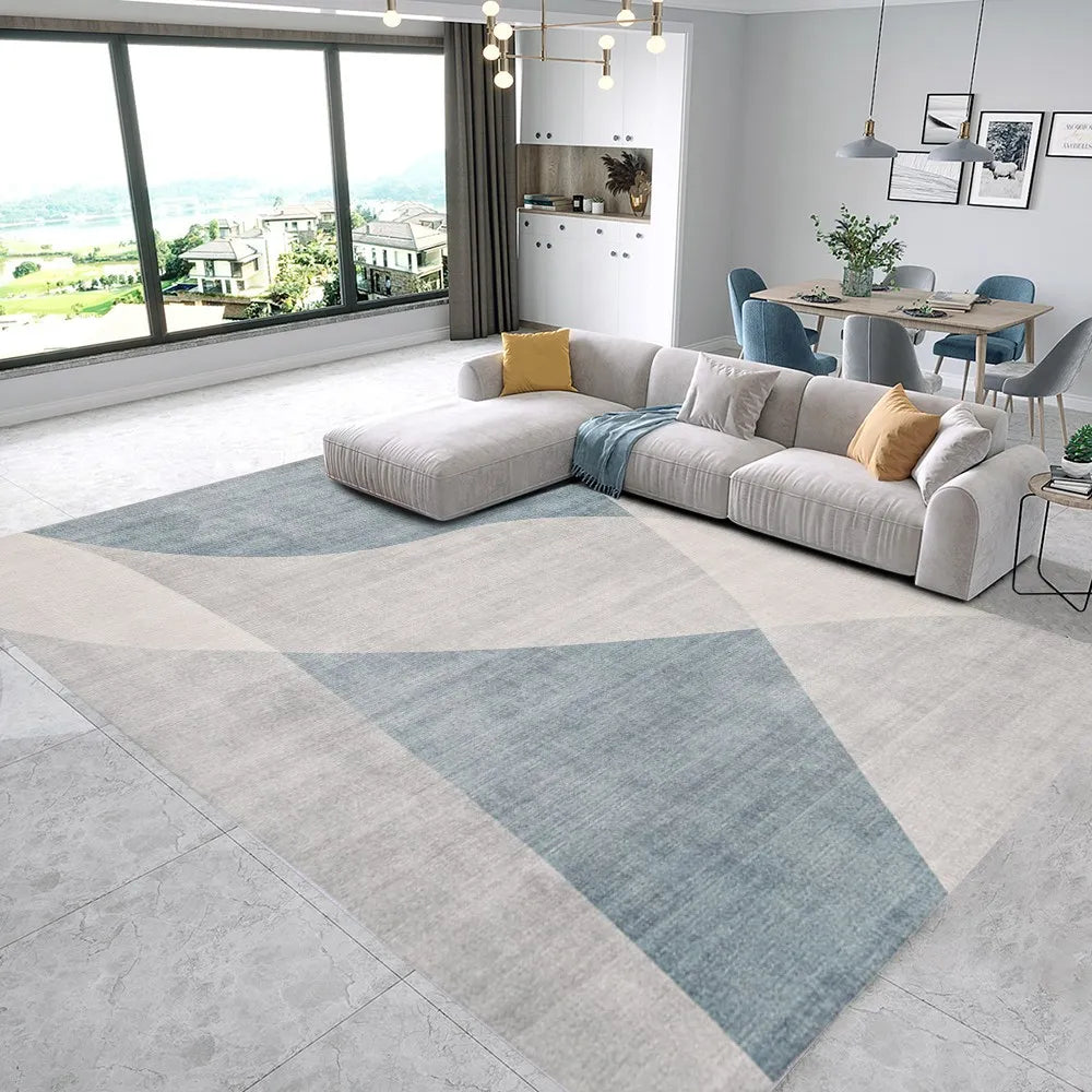 VIKAMA Modern Geometric Carpet Living Room Sofa Coffee Table Mat Room Decoration Bedroom Wardrobe Large Area Carpet