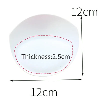 1pair Sponge Inserts In Bra Padded for Swimsuit Breast Push Up Fill Brassiere Breast Patch Pads Women Intimates Accessories