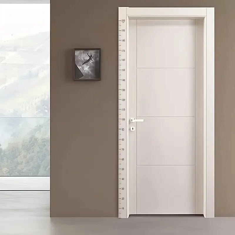 2m Wall Height Measurement Card - Easy-to-Read Durable PC Material Writeable & Removable Ideal for Room Decor Wall Decorations