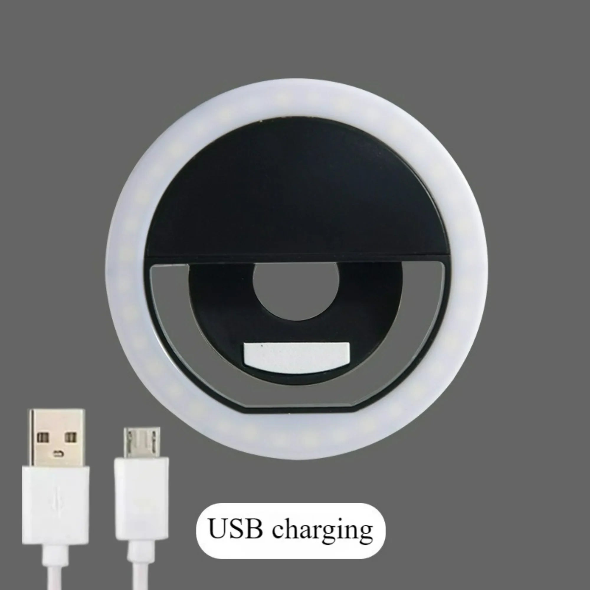 LED Selfie Fill Light USB Charge Led Selfie Ring Light Mobile Phone Live Broadcast Video LED Selfie Ring Lamp for All Smartphone