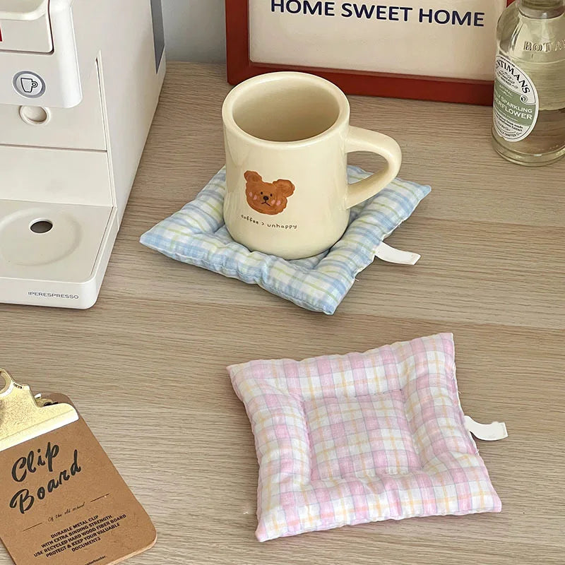 Coaster Fresh Pastoral Style Cotton Coaster Cloth Insulation Pad Table Mat Placemat Home Decoration Kitchen Accessories