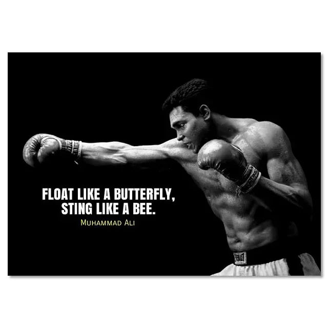 World Boxing Champion Ali Classic Scene Wall Art Poster Boxer Tyson Mural Modern Home Decor Perfect for Living Room Decor