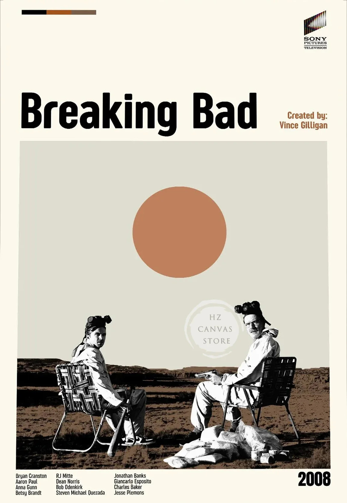 TV Series Movie Posters Set Breaking Bad Cars Fight Club Midcentury Modern Minimalist Retro Vintage Canvas Print Living Room Art