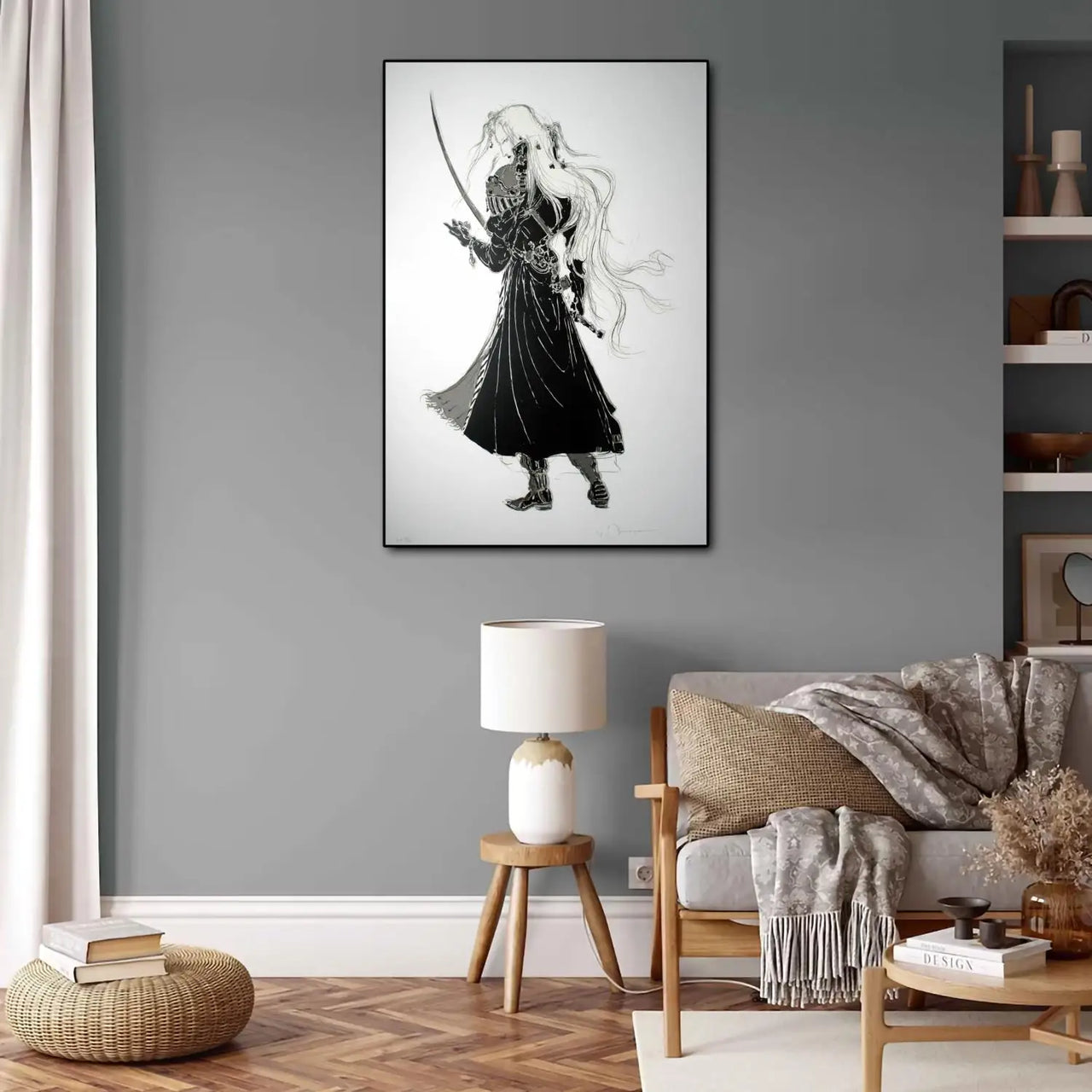 Yoshitaka Amano Final Fantasy Anime Video Game Canvas Art Poster and Wall Art Picture Print Modern Family bedroom Decor Posters