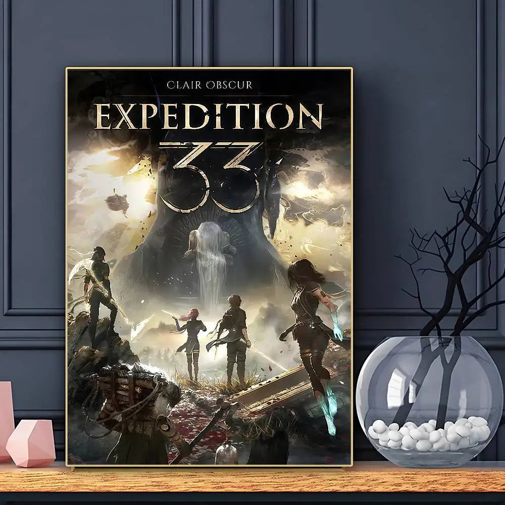 C-Clair O-Obscur E-Expedition 33 Poster Sticky Wall Art Printing Waterproof Home Living Bed Room Bar Aesthetic Decor