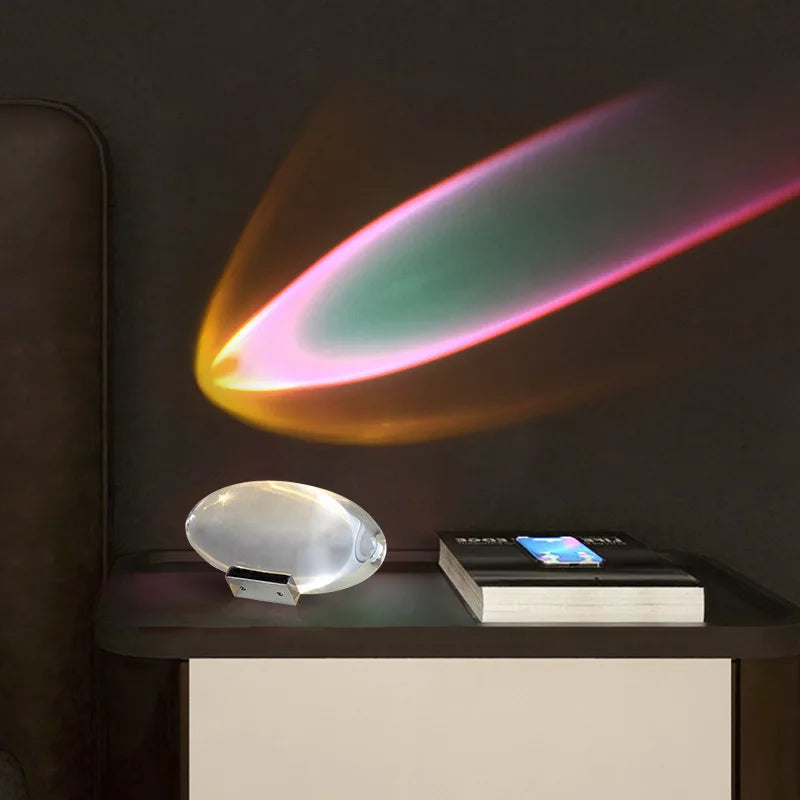 Eye of the Sky Crystal Decorative Table Lamp Italian Angel Tears Sunset Sunset Projection Lamp Atmosphere Light Night Light