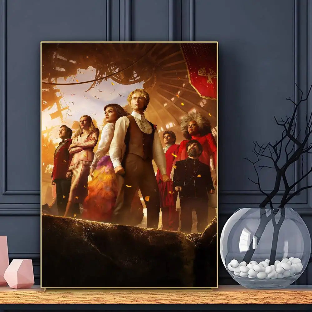Classic Movie The Hunger Games Poster Sticky Wall Art Printing Waterproof Home Living Bed Room Bar Aesthetic Decor
