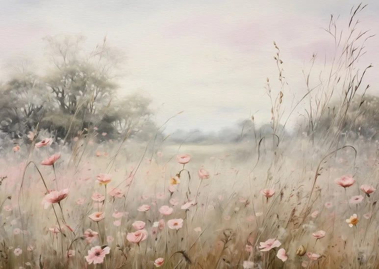 Wildflower Prints Neutral Floral Gallery Wall Decor Antique Summer Landscape Poster Garden Countryside Aesthetic Wall Decoration