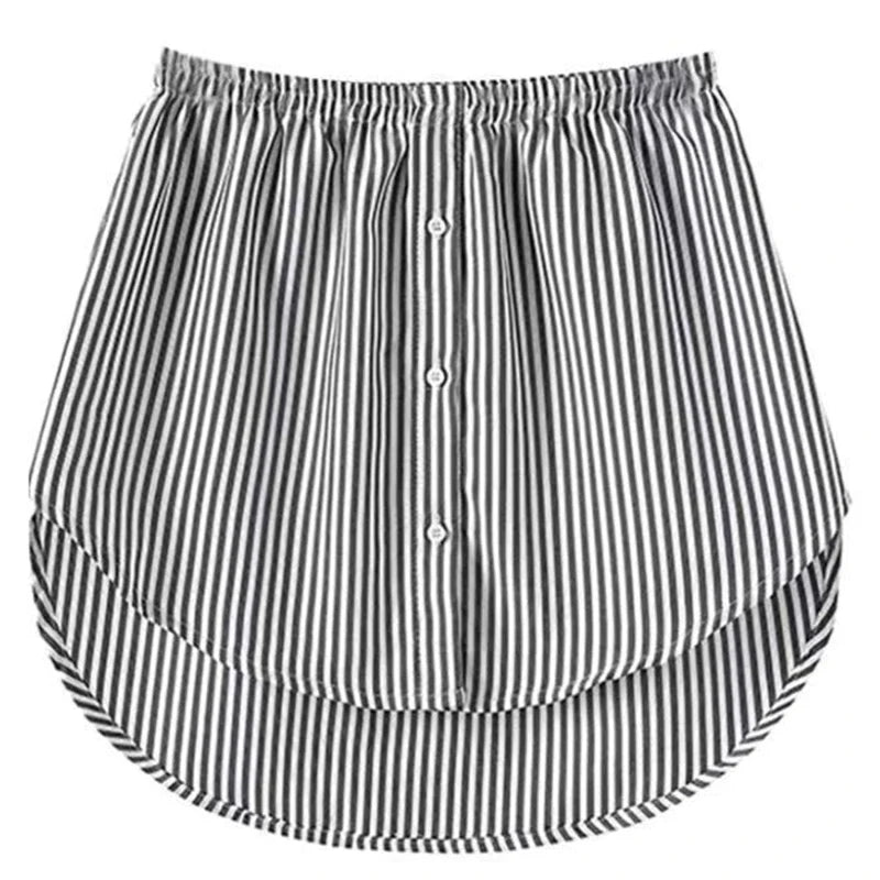 Detachable Underskirt Women Fake Shirt Irregular Skirt Tail Blouse Hem Cotton Extender Fake Hem Mini Skirt Fake Hem 6 Sizes