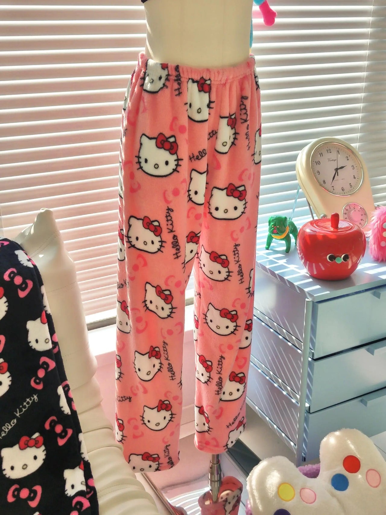 2026 New Hello Kitty Pajamas Pants Anime Women's Pajama Pants Cartoon Couple Home Sleepwear Trousers Leisure Home Clothing