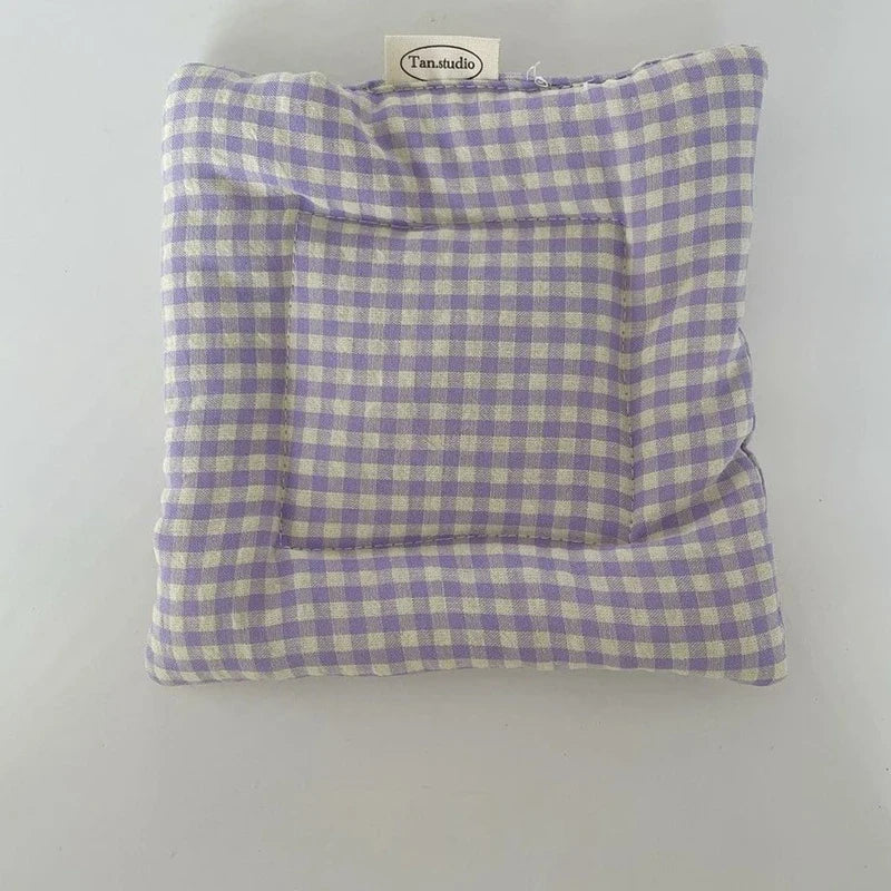 Korean Cotton Coaster Key Storage Jewellery Mat Double-sided Thickened Fabric Sweet Drawstring Portable Accessories  Cafe