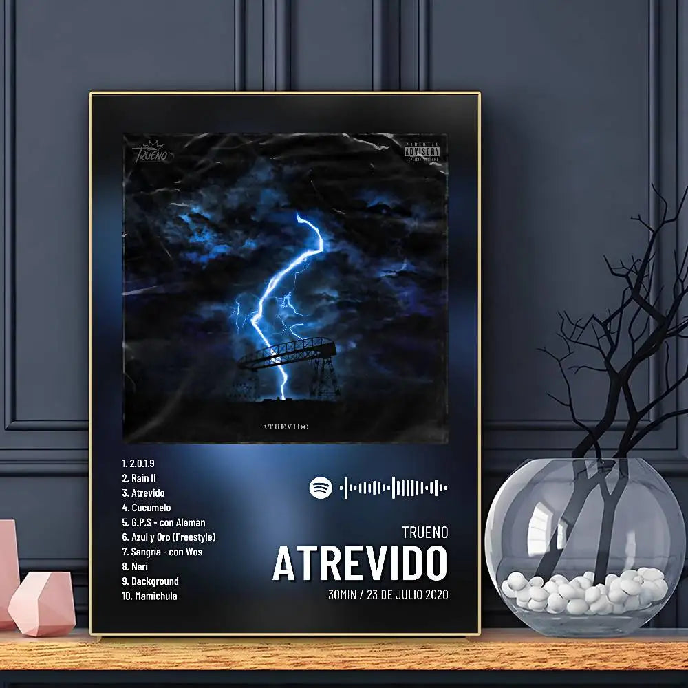 Singer Thunder Poster Sticky Wall Art Printing Waterproof Home Living Bed Room Bar Aesthetic Decor