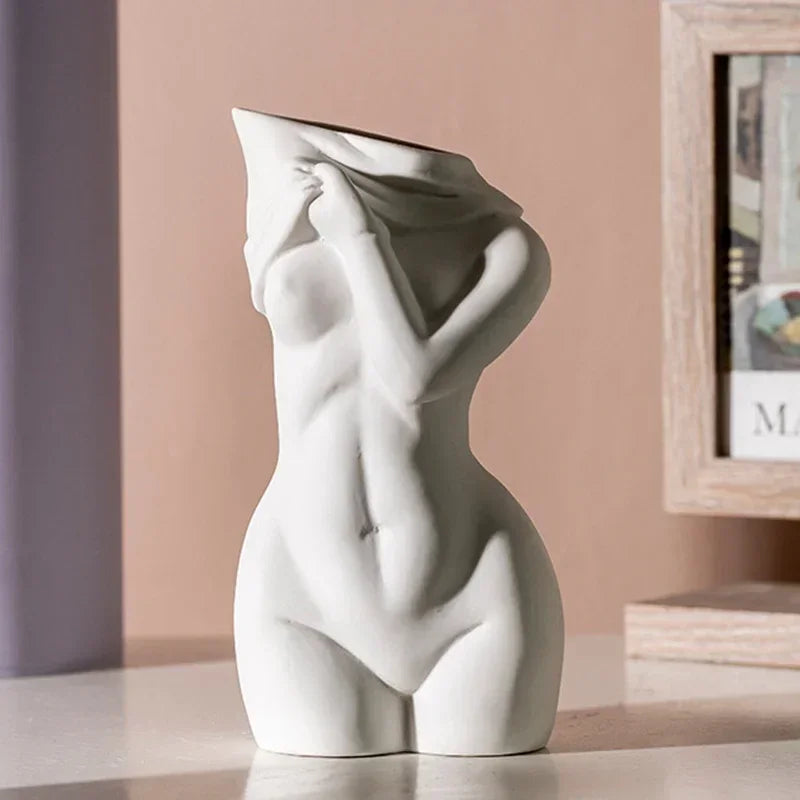 Body vase feminine form female body flower vase cute bud vase body vase modern chic decorative flowers, bohemian home, feminist