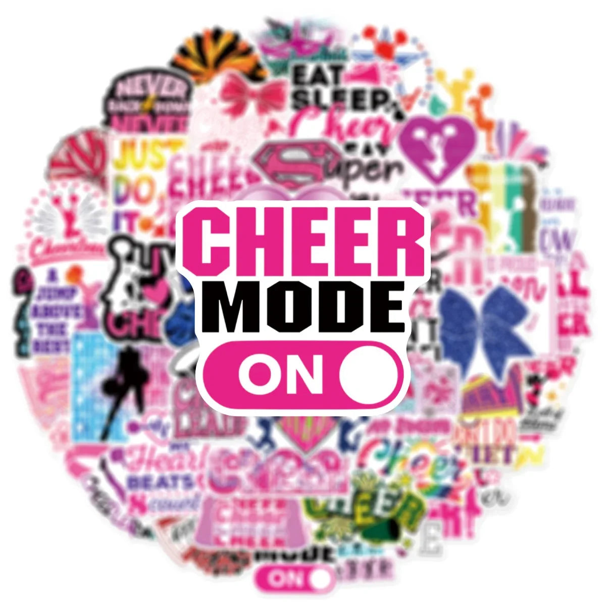 50/100PCS Cheerleading Personalized Graffiti Stickers Car Luggage Water Cups Scooter Stationery Notebook Stickers