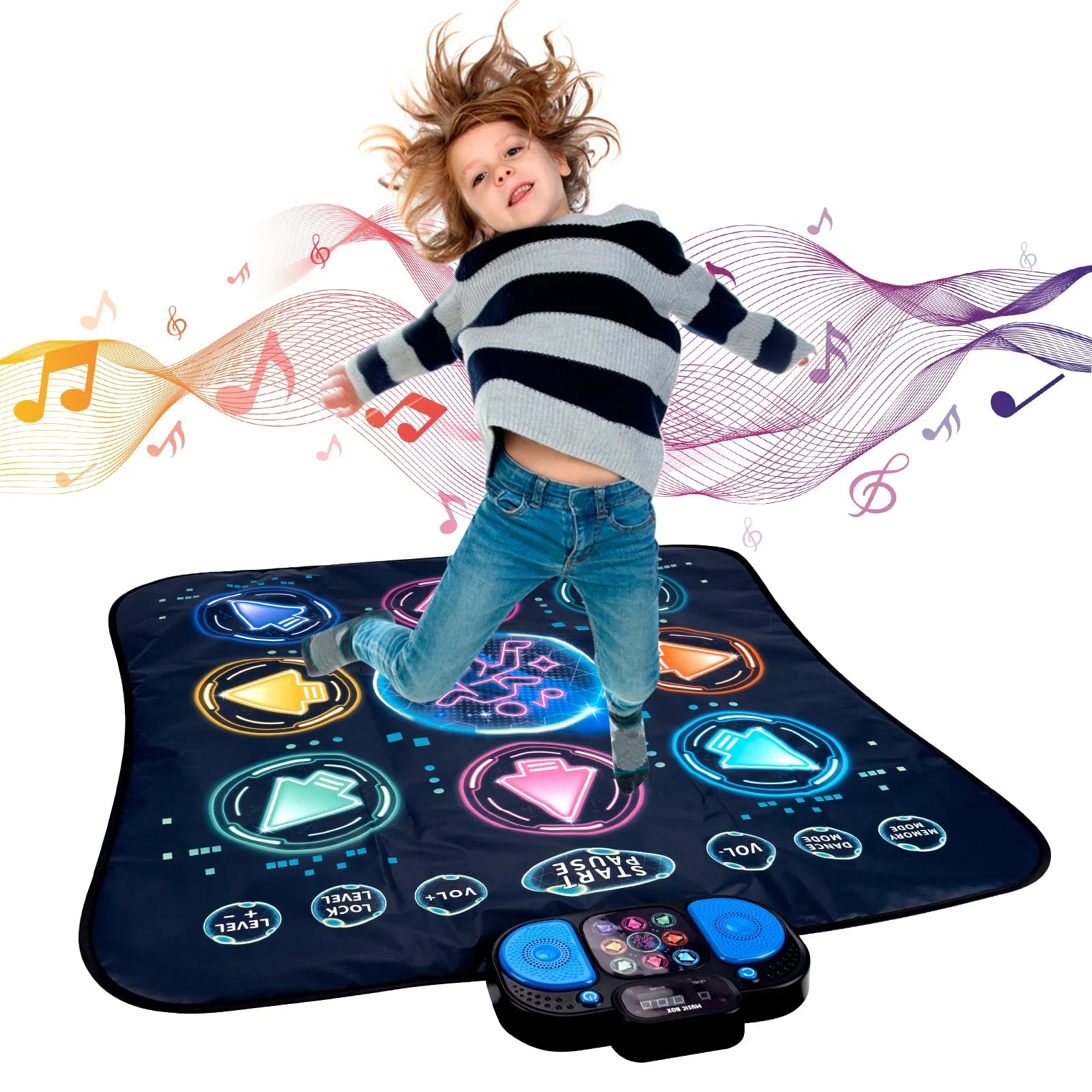 Dancing Blanket Kids Electronic Dance Mat Kid Floor Music Blanket Double Players Mode with 9 Levels Educational Toys Kids Gifts