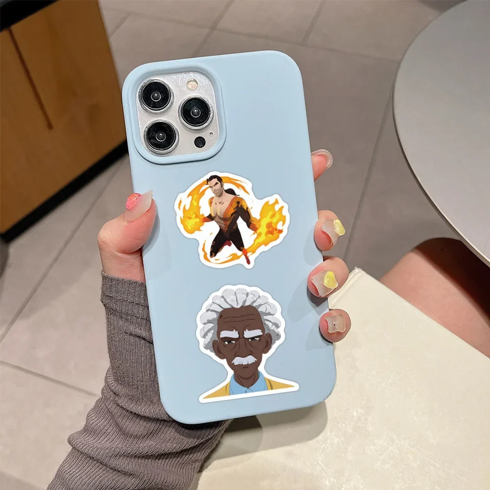 57/114PCS Workplace Comedy Game Super British Dispatch Center Graffiti Sticker Suitcase Water Cup Stationery Sticker