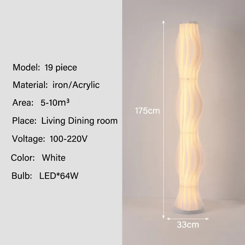 Modern Nordic Grass Skirts LED Floor Lamps Living Room Bedroom Lighting Decor Lustre Floor Lights Indoor Bedside Lights Fixture