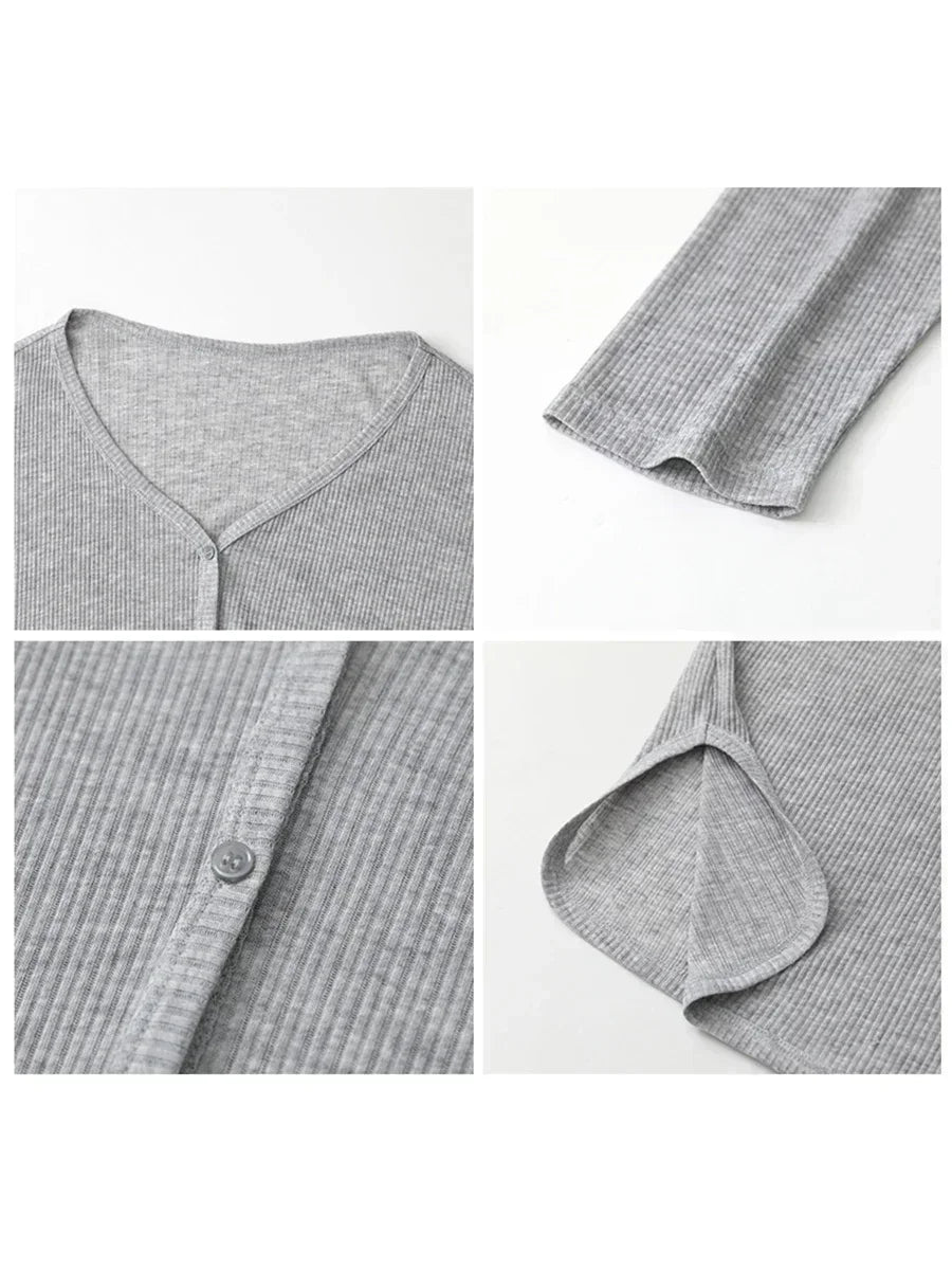 CHIC VEN Women's Cardigan New V-neck Long Sleeved Female Shirt Female Jumpers Sun Protection Woman Top Spring Summer 2026