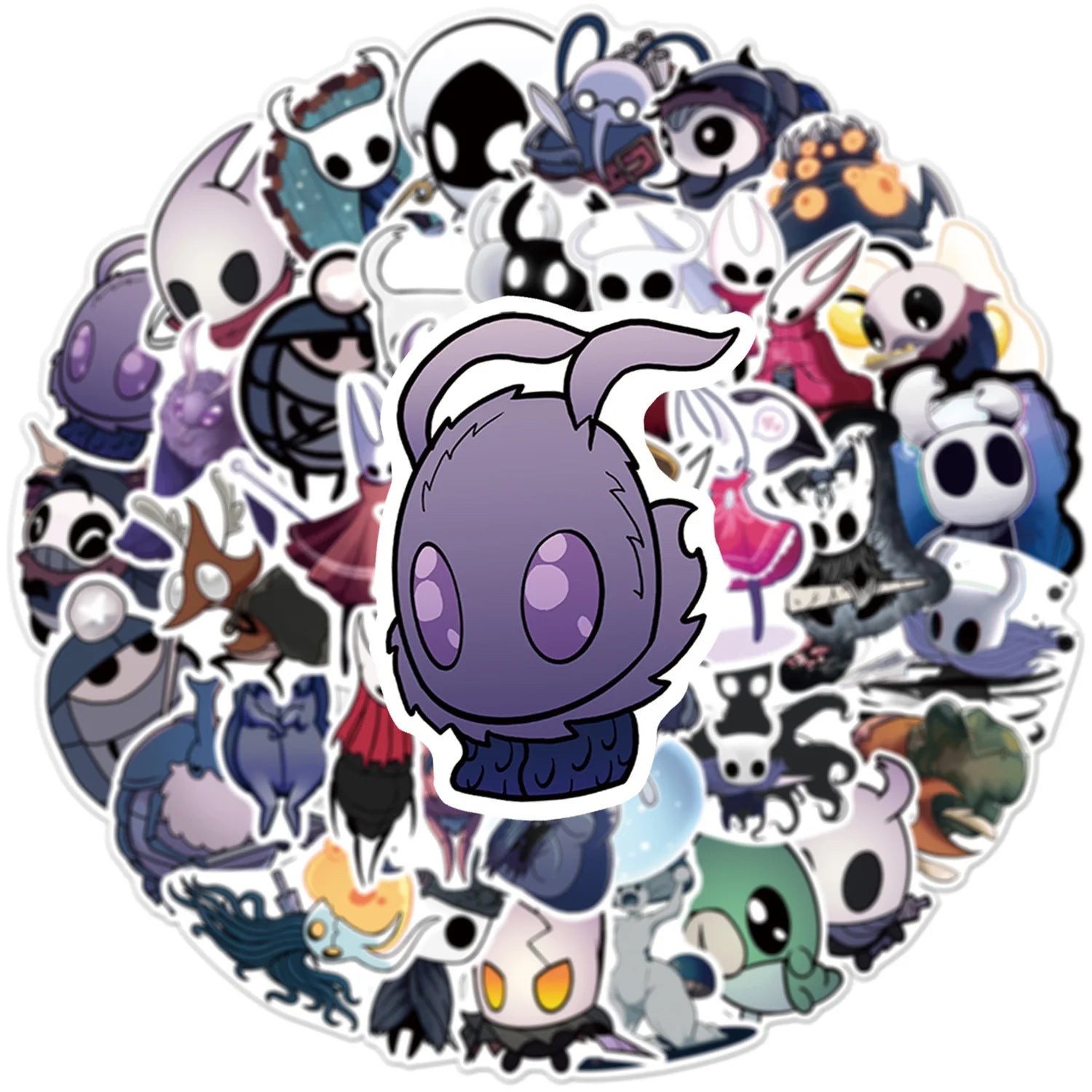 54/108PCS Hollow Knight Graffiti Stickers for Luggage Stationery Laptop Car Phone Waterproof Stickers