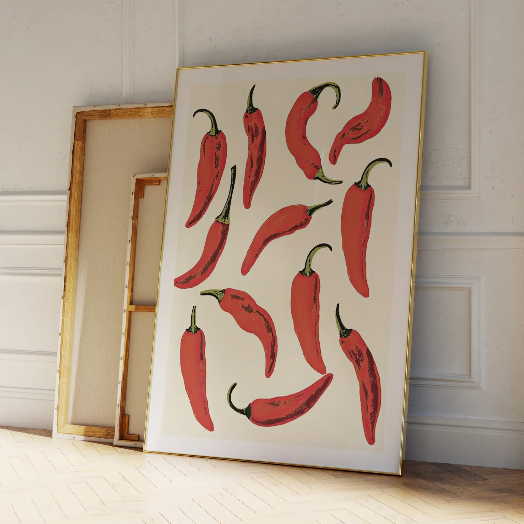Fiery Pepper Wall Art Prints Canvas Painting Poster Picture For  Living Kitchen Dining Room Home Decor