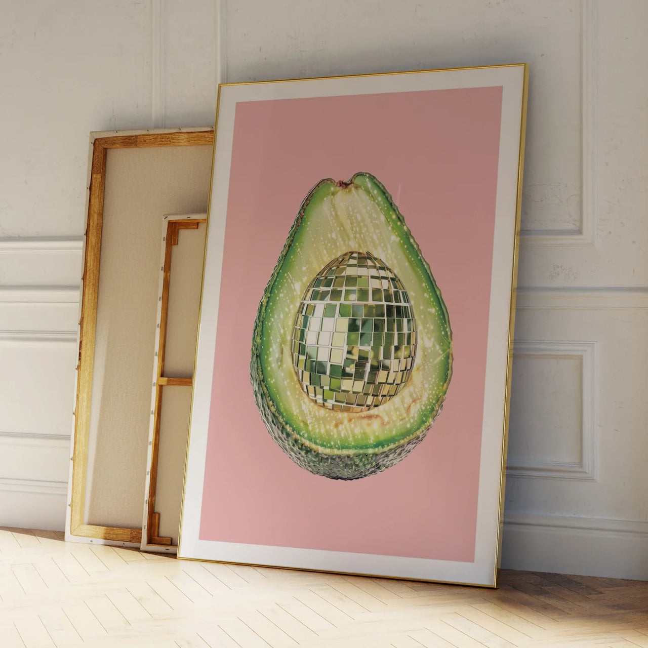 Disco Ball Avocado Wall Art Prints Canvas Painting Poster Picture For Living   Kids BedRoom Home Decor