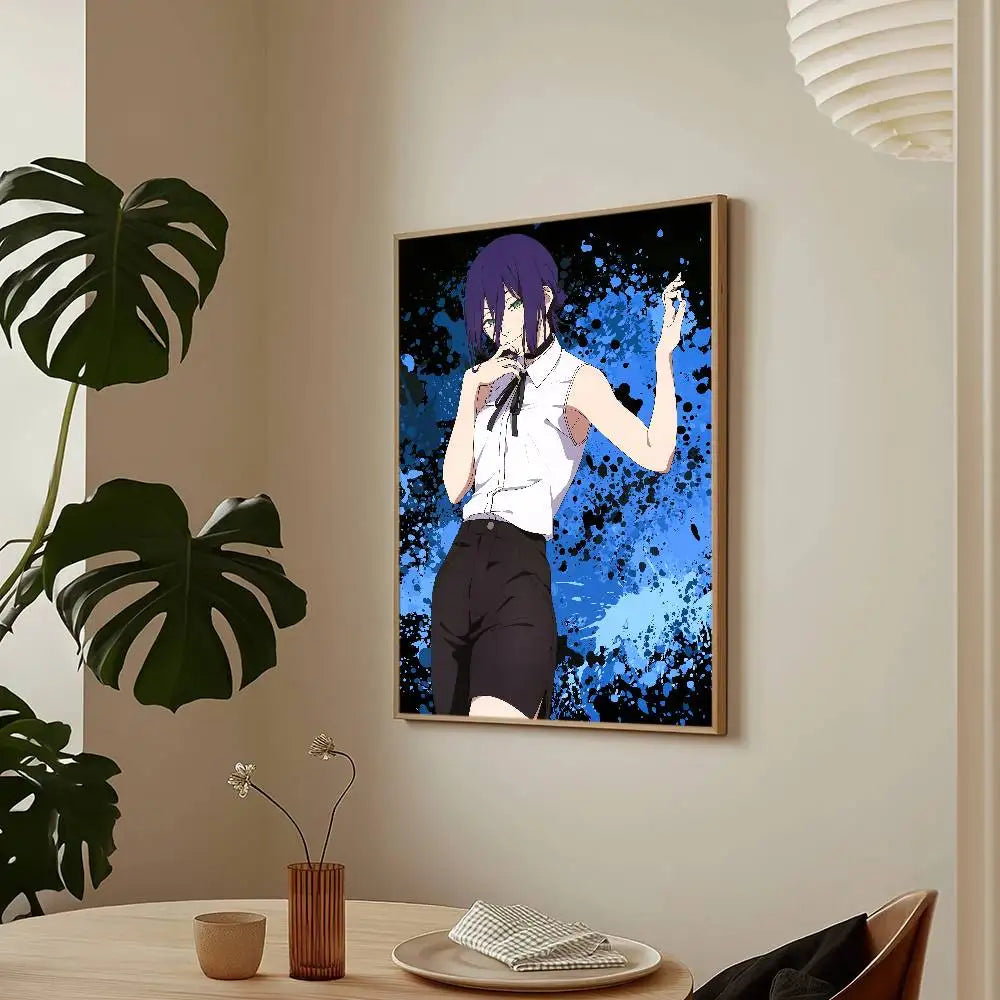 Chainsaw Man The Movie Reze Arc Poster HD Art Sticky Wall Waterproof Home Living Room Bar Decoration