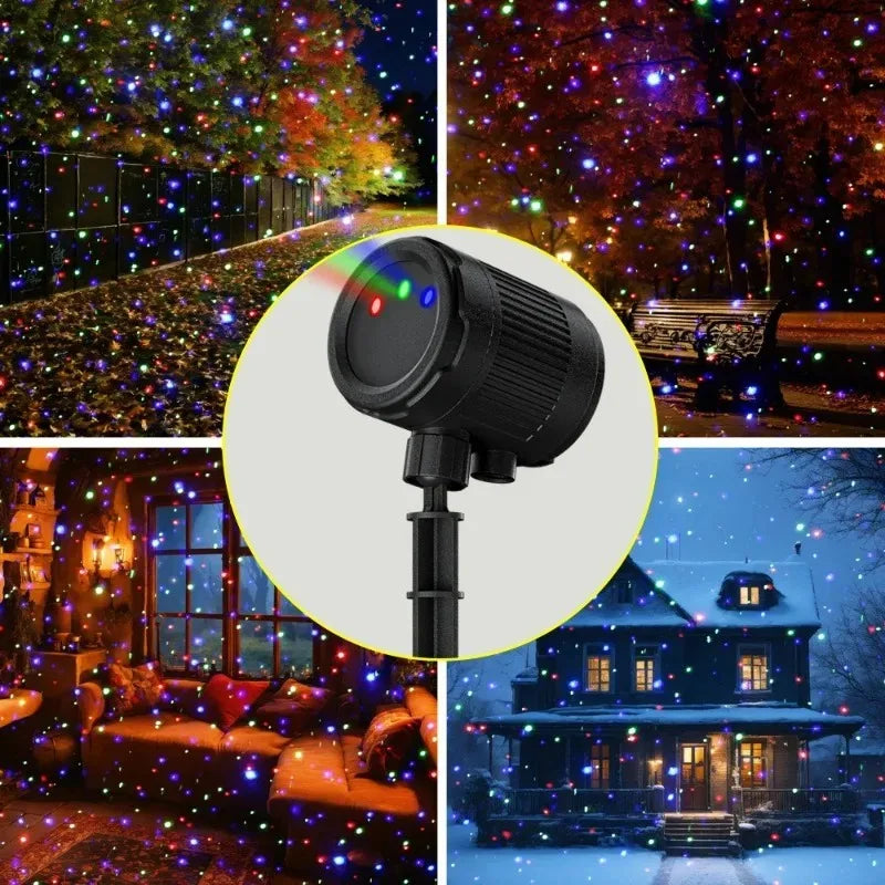 Dynamic Firefly Projection Lamp with Remote Control Light Adjustment Outdoor Waterproof Courtyard Lawn Garden Landscape Light