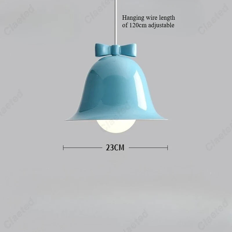 European Modern Simple LED Bell Chandelier Living Room Dining Room Bar Bedroom Bedside Decorative Lighting