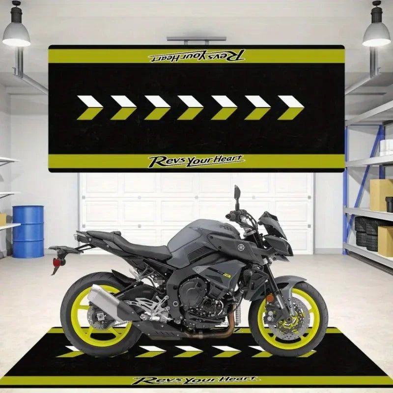 VIKAMA Motorcycle Display Floor Mat, Dirt-Resistant Home Decoration, Corridor And Passageway Carpet, Room Bedside Blanket