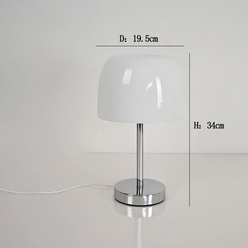 Medieval Glass Table Lamp Retro American Living Room Dining Room Lamp Bauhaus Table Lamp House Quiet Warm Bedroom Bedside
