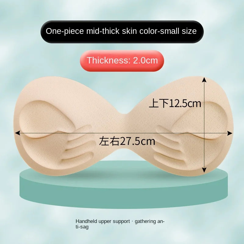 Bra Inserts Chest Pad Soft Bra Enhancer Push Up Chest Padded Bikini Padded  Body-fitted Foam Sponge Swimsuit Padding