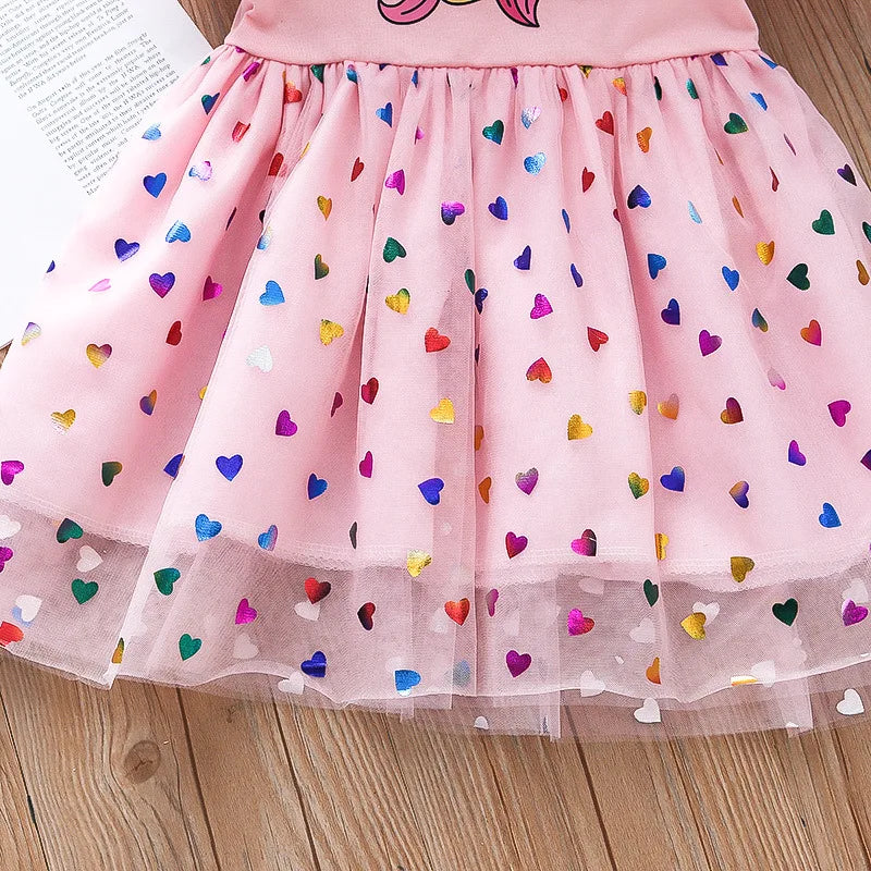Girls Summer New Style 2024 Style Dress Little Girl Summer Princess Vest Dress Fluffy Gauze Suspender Skirt