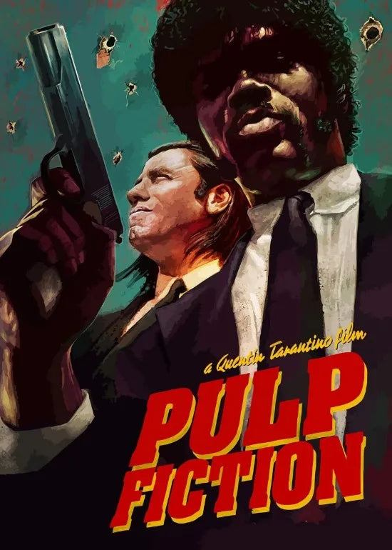 New Pulp Fiction Poster Classic Humor Movie Wall Decor Pulp Fiction Film Fans Wall Art Decor Bar Home Canvas Poster Prints Decor