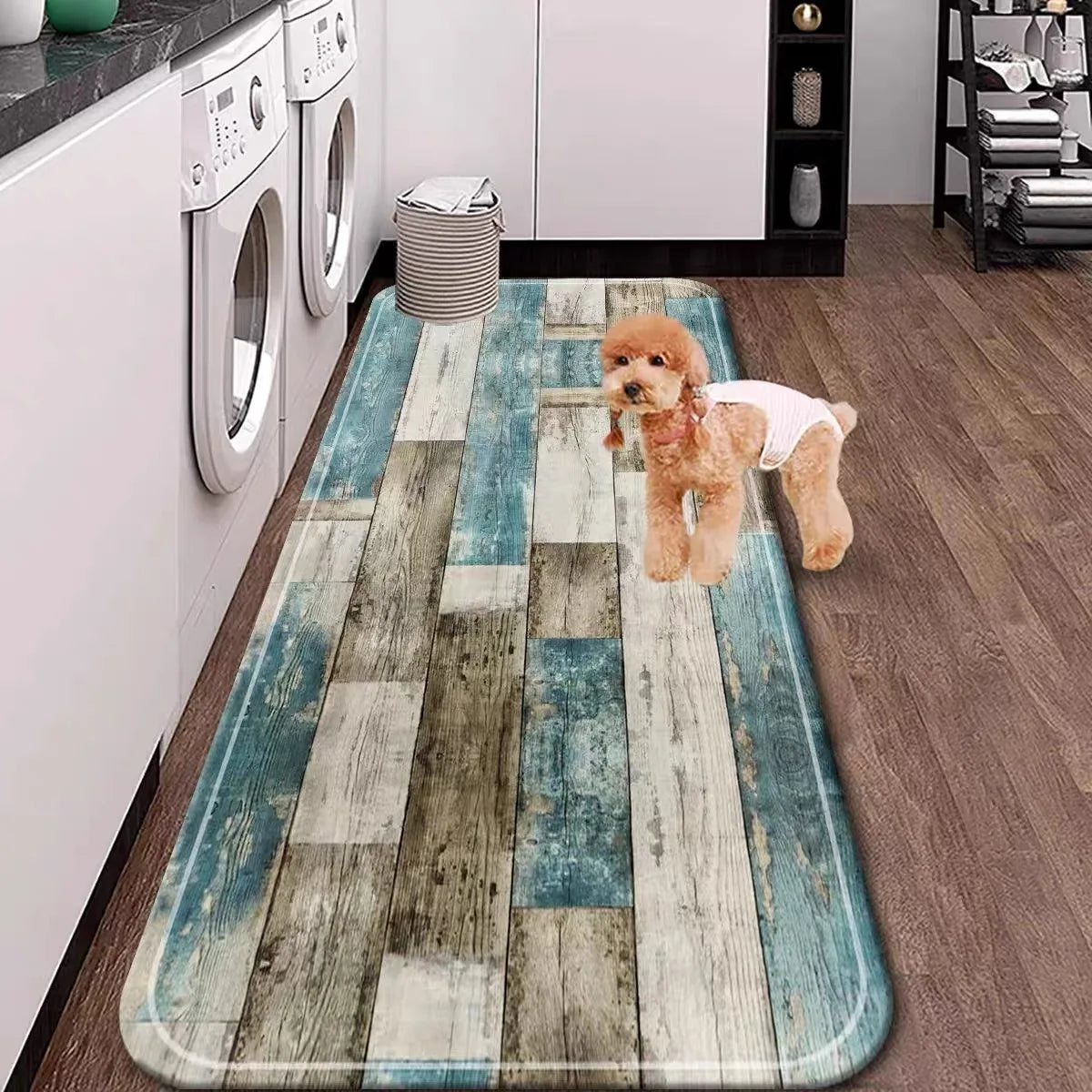 VIKAMA 1/2PCS Modern Simple Kitchen Mat Set Long Strip Absorbent Oil Absorbent Foot Mat Household Bathroom Door Mat
