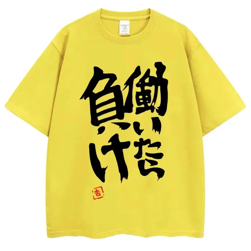 Anime Futaba Anzu Same Print T Shirt Chinese Word Cosplay Style T Shirts  Fashion Summer Women Tees Streetwear women clothes