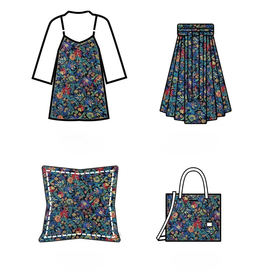 Exquisite Relief Flower Jacquard Fabric Women's Suit Dress Bag Decorative Sewing Fabric