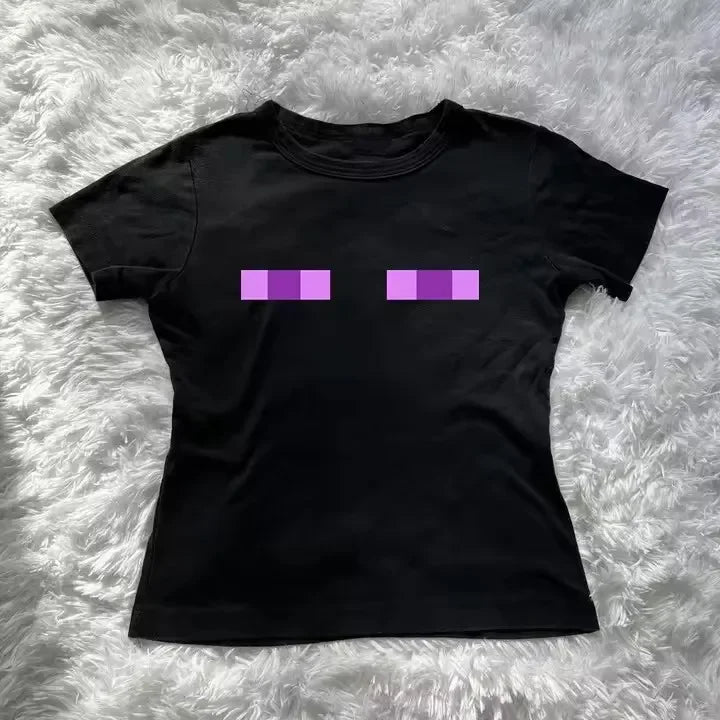 High Street Y2K Fashion Women's Tops Pants Women's Slim Trash Tops Harajuku Goth 90's Clothing Retro Goth Kpop 2000s Tops Emo