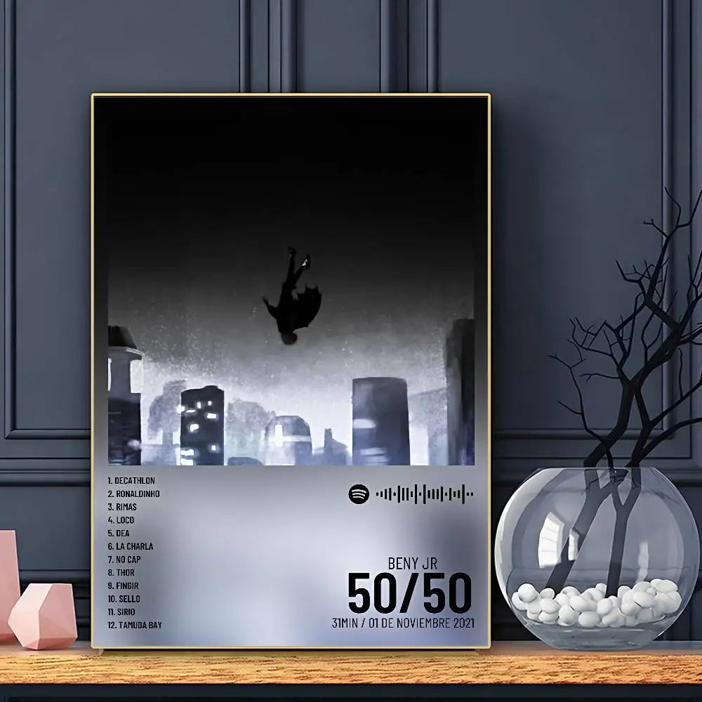 Rapper Beny Jr Poster HD Art Sticky Wall Waterproof Home Living Room Bar Decoration