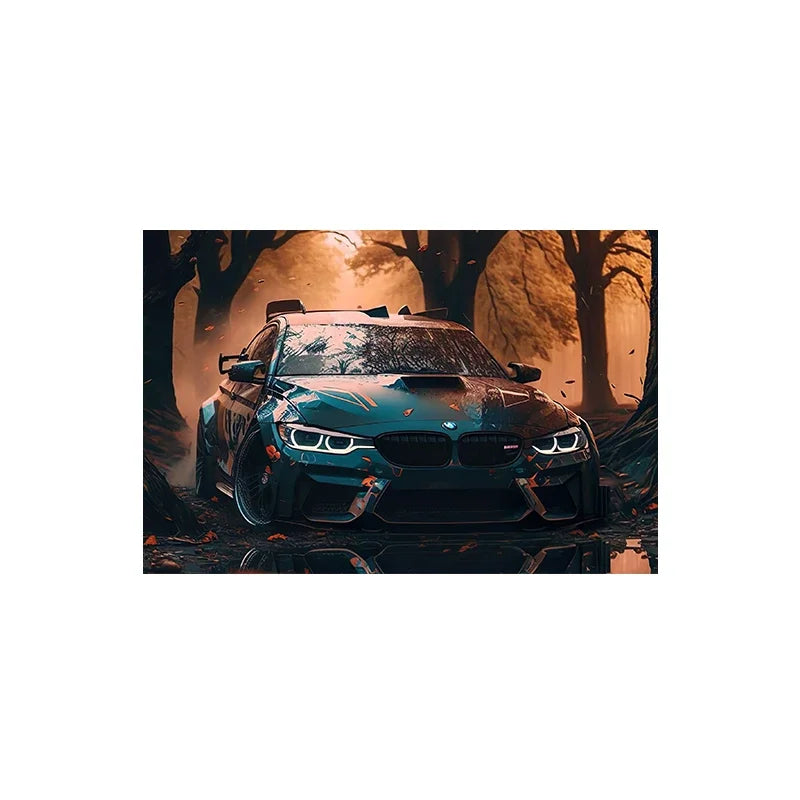 Luxury Racing Car Graffiti E30 Sports Car, Wall Art, HD Canvas Printing Poster, Home, Living Room, Room Decor Supplies