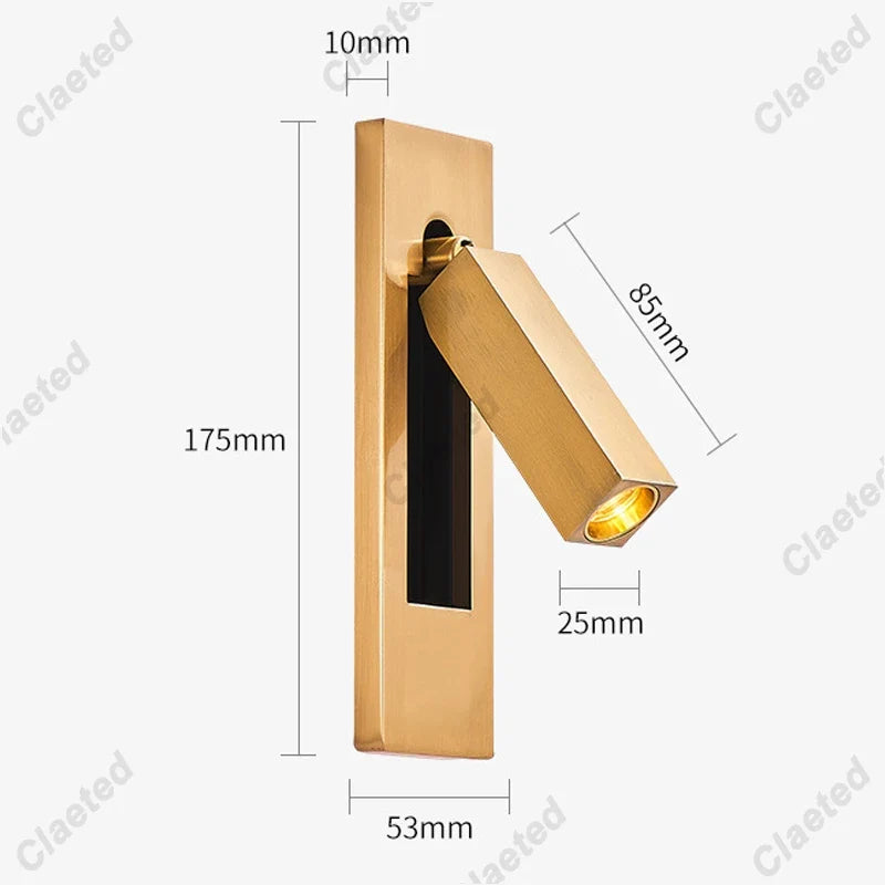 Modern Led Wall Lamp 110V 220V Led 3W Spotlight Sconce Wall Light for Beside Light Bedroom Living room Dining room Night Lights