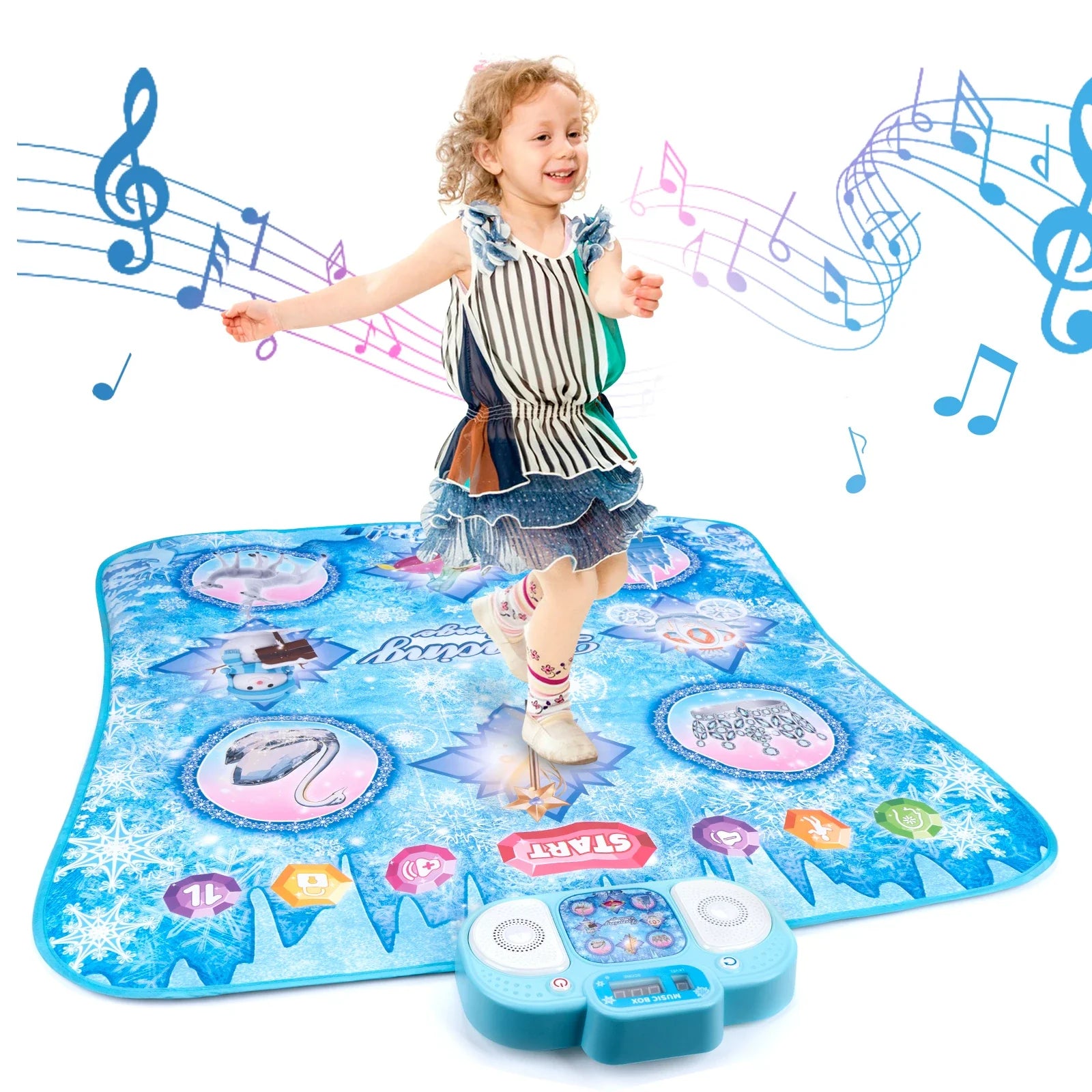 Dancing Blanket Kids Electronic Dance Mat Kid Floor Music Blanket Double Players Mode with 9 Levels Educational Toys Kids Gifts