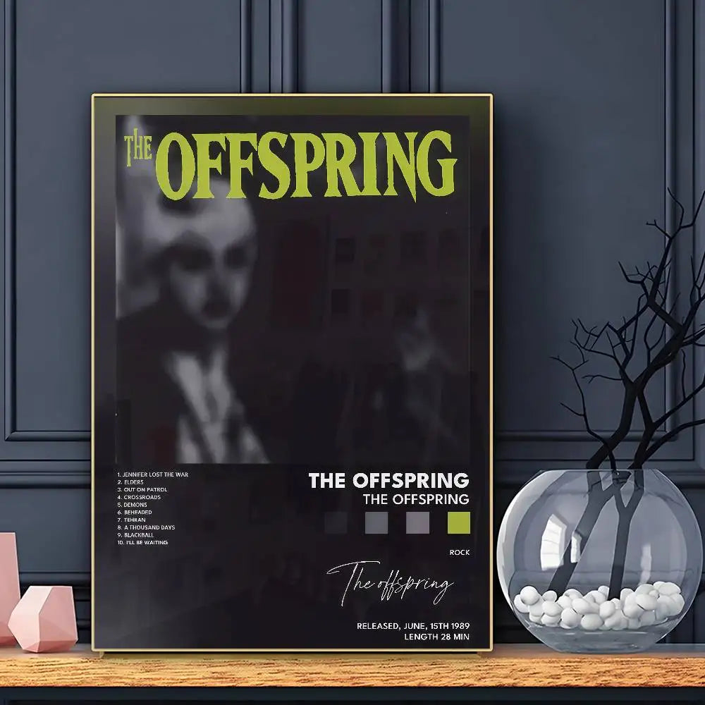 Band Rock Music The O-OffspringS Poster HD Sticky Wall Art Printing Waterproof Home Living Bed Room Bar Aesthetic Decor