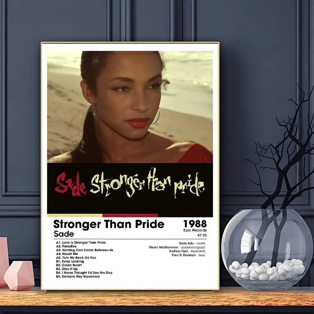 Singer S-SADE Poster HD Art Sticky Wall Waterproof Home Living Room Bar Decoration